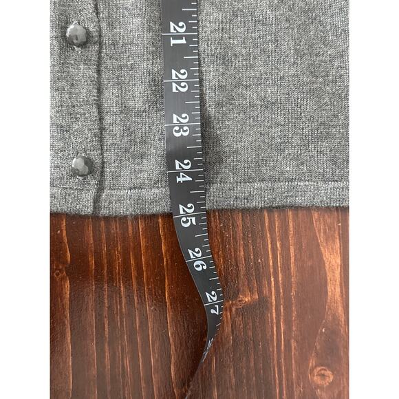 VTG Peck & Peck Cardigan Sweater XL Grey Beaded Floral Coquette Fairy Goth - Picture 10 of 11